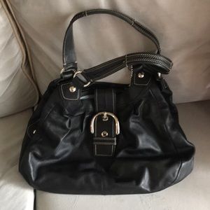 Black coach handbag